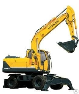 Фото Экскаватор колесный HYUNDAI R140W-9S б/у, 2013г.в., 5125мч. vin.0242