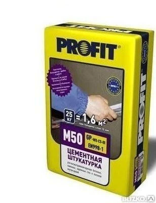 Фото Штукатурка М-50 Profit 25 кг