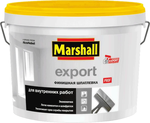 Фото MARSHALL EXPORT ФИНИШНАЯ ШПАТЛЕВКА ДЛЯ ВНУТРЕННИХ РАБОТ Маршал