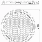 фото Люк телефонный тип "Л" нагрузка 6,8 тн (Лёгкий)