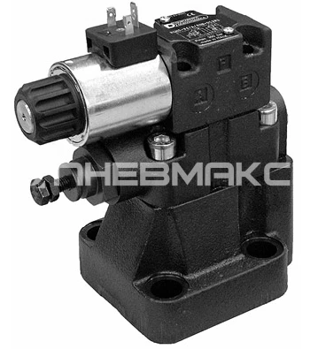 Фото RQM3-P6/A/60N-D24K1/CM - Клапан предохранительный с электрическим управлением с разгрузкой, давление настройки 10-350 Бар, расход 200 л/мин, 1 установленное значение давления и разгрузка при отключенном электромагнитном клапане, 24V DC