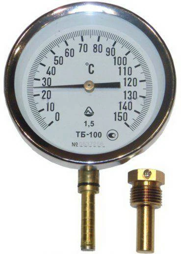 Фото ТБ-100-100  (0  +150°C)  кл.1,5 -Р