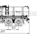фото АЦПТ объём от 6,5 до 8 м.куб. на шасси Урал 5557-1112-60