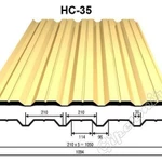 фото Профнастил (профлист) НС35| 1060 (1000) | 0.55 мм | Оцинкованный