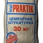 фото Штукатурка  цементная для наружных работ, 30кг Bergauf Praktik