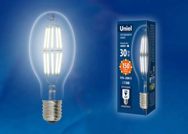 Фото Лампа светодиодная LED-ED90-30W/DW/E40/CL GLP05TR