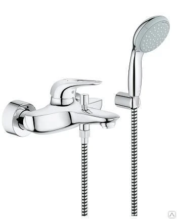 Фото Grohe Eurostyle New 33592003 Смеситель для ванны с душевым набором Grohe