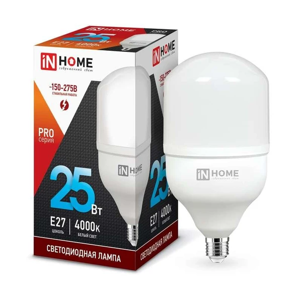 Фото Лампа светодиодная LED-HP-PRO 25Вт 230В 4000К E27 2250лм IN HOME 4690612031057