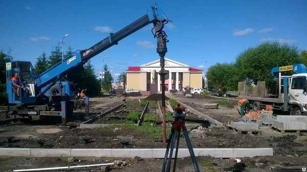 Фото Услуги монтажа буронабивных свай