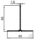 фото Т-профиль 60х60х1,8