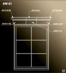 Фото Комплект обрамлений Оконный проем AW-01