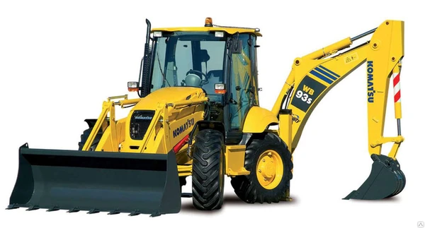 Фото Экскаватор-погрузчик Komatsu WB 93 S б/у 2008, 1550 м/ч, колеса 50-60 %,