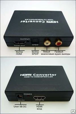 Фото Конвертер HDMI в HDMI + SPDIF, AUDIO