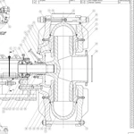 фото Колесо рабочее UGHPP24145TA05 шламового насоса Warman 28/24UY-GHPP