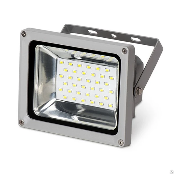 Фото Светодиодный Прожектор LED30W SMD 6500K 2400Lm 220V IP65 серый