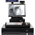 фото POS-комплект 10" TX-4200 черный, LM-3110, PD-2800, CR-4000, 
KB-6600 MSR, б