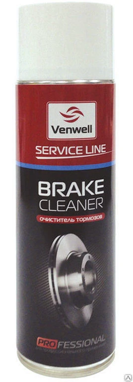 Фото Очиститель тормозов Venwell Brake Cleaner (аэрозоль) 650 мл