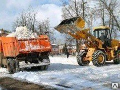 Фото Вывоз снега спецтехникой