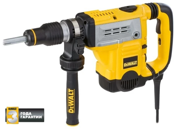 Фото Перфоратор вертикальный DeWalt D25603K / патрон SDS-max, 1250 Вт, 12 Дж