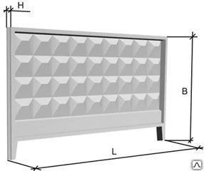Фото Элемент забора 3ПБ40-25