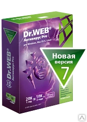 Фото Dr.Web Антивирус PRO: продление на 1 год на 1 ПК и 1 мобильное устройство