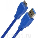 фото Кабель Smartbuy USB3.0 A--> micro B 1,8 m (К750-100)/25/