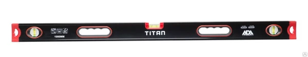 Фото Противоударный строительный уровень TITAN 1000 мм