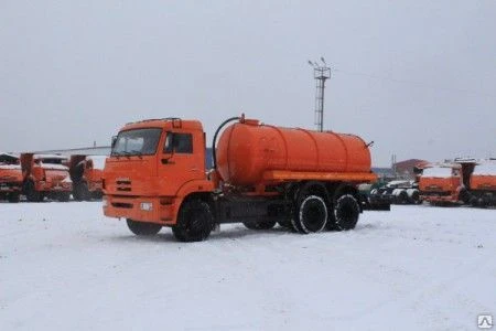 Фото Автоцистерна вакуумная (АВ-10) на шасси КАМАЗ-65115 (6х4)