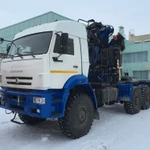 фото СЕДЕЛЬНЫЙ ТЯГАЧ КАМАЗ 65115-19 с КМУ Soosan 736 L2 ТОР
в