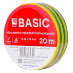 фото Изолента класс А 0.18х19мм (рул.20м) желт./зел. EKF plc-iz-a-yg