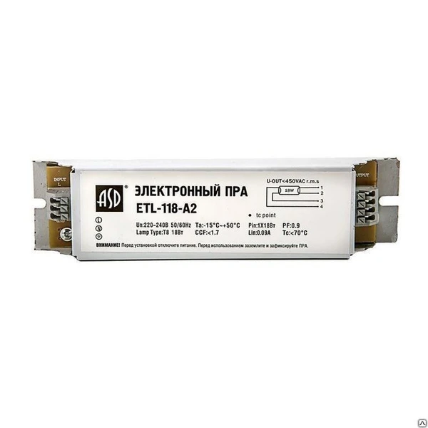 Фото Балласт ASD ETL-118-A2 1*18W (100)