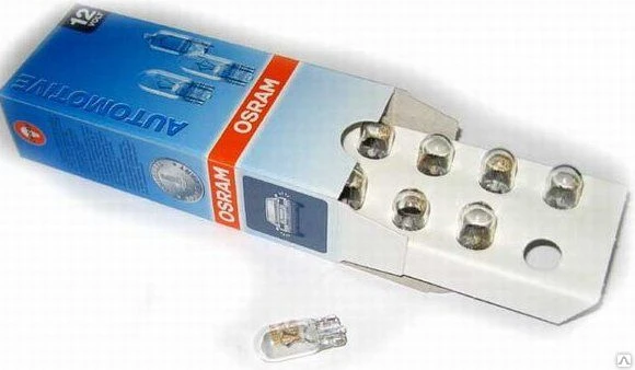 Фото Лампа w5w габаритная безцокольная 12/5W OSRAM 2825