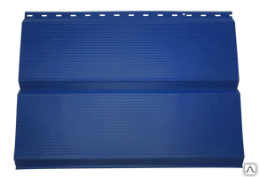Фото Металлосайдинг для дома - брус цвет 5005 СИНИЙ, 0,43мм