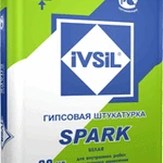 фото Гипсовая штукатурка белая IVSIL SPARK / ИВСИЛ СПАРК