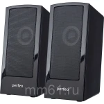 фото Колонки Perfeo "CALIBR", 2.0, мощность 2х3 Вт, чёрн, USB (PF_A4426)