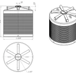 Фото №2 Емкость ЭВЛ 7500 литров цилиндрическая вертикальная, пластиковая