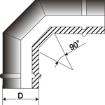 фото Сэндвич-колено 90 Ø200/260