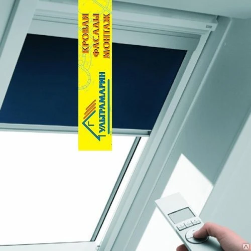 Фото Рулонная штора с электроприводом Velux RML для окон серии Premium PK08