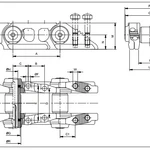 фото CAT D6N LGP Serial NR ALY / Цепь гусеничная 46 звеньев смазанная