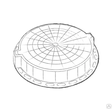 Фото Люк чугунный телефонный (легкий ) ГТС (3т)