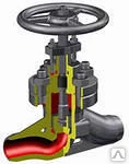 фото Вентиль ( клапан приварной ) стальной под приварку. Вентиль 10с-4-2