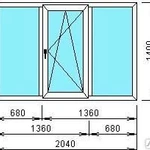 фото Трёхстворчатое окно
