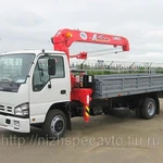 фото Карн-манипулятор (манипулятор) на базе Isuzu NQR 75 (Исузу) с КМУ Unic 340