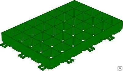 Фото Газонная Решетка РГ-60.40.6,4 - пластиковая зеленая