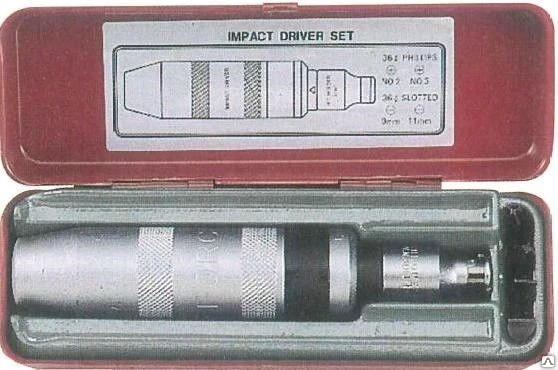 Фото Отвертка ударная с наконечниками, 6 предметов