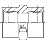 фото 301502 - Фитинг-соединитель с внутр. резьбой NPT, NPT1/4" - NPT1/4", 350 бар