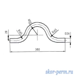 Фото №4 Скоба стальная обводная Ду20 под приварку