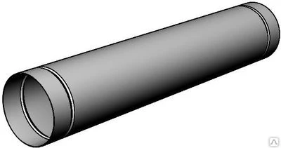 Фото Прямошовный воздуховод круглого сечения на ниппельном соединении 1 мм