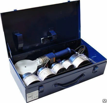 Фото Сварочный аппарат Set SP-4a 1200W TraceWeld PROFI blue с насадками Ø 40 -90