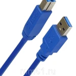 фото Кабель Smartbuy USB3.0 A-->B 1,8 m (K-555-25)/25/